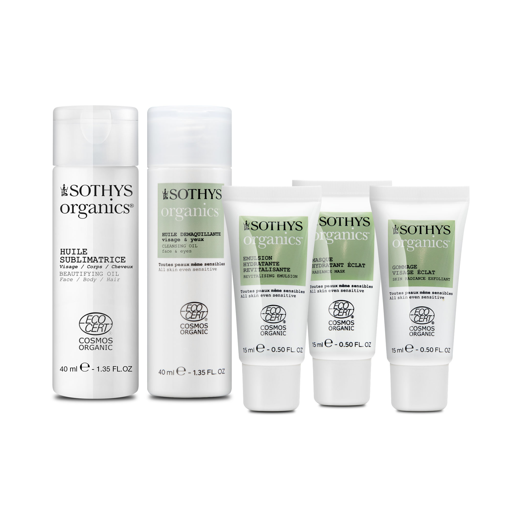 Набор миниатюр Sothys Organics 
